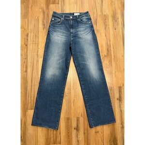 AG Jeans Kora High Rise Wide Leg Denim Pants Blue Wash Size 26 Women Stretch